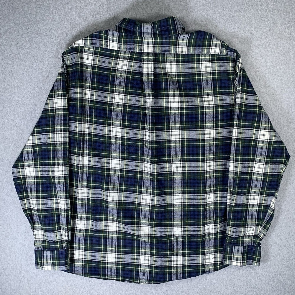 Brooks Brothers Shirt Mens XL Blue Green Flannel Long Sleeve Button Down Regent - Picture 3 of 11